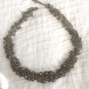 JCrew Smoky Quartz Cluster Necklace